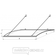 Vchodová stříška LANITPLAST TURKUS 140/85 bílá Náhled