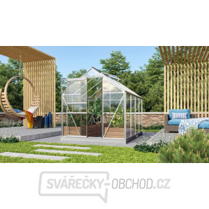 Skleník VITAVIA VENUS 5000 čiré sklo 3 mm stříbrný Skleník VITAVIA VENUS 5000 čiré sklo 3 mm stříbrný