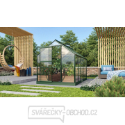 Skleník VITAVIA VENUS 6200 čiré sklo 3 mm zelený + základna a tyče na zeleninu zdarma gallery main image