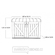 Zahradní úložný box LIFETIME 60170 HORIZONTAL náhled