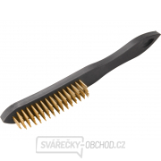 Kartáč mosazný, 4řadý, plastová rukojeť - 290mm Kartáč mosazný, 4řadý, plastová rukojeť - 290mm gallery main image