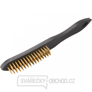 Kartáč mosazný, 4řadý, plastová rukojeť - 290mm Kartáč mosazný, 4řadý, plastová rukojeť - 290mm gallery main image