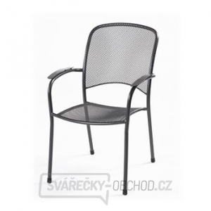 Carlo - designová stohovatelná židle z tahokovu, tmavě šedá gallery main image