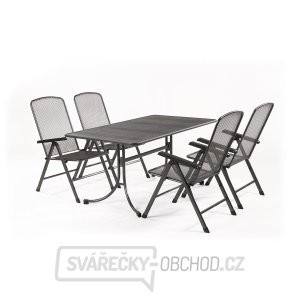 Basani 4+ - zahradní sestava (4x pol. křeslo Savoy Basic, 1x stůl Universal) gallery main image