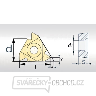 Břitové destičky 60° IR, 5 ks