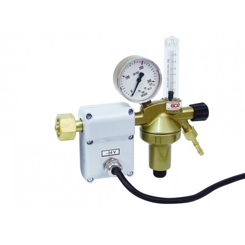 Redukční ventil GCE Dincontrol CO2 200/30 l - průtokoměr, ohřívač 42 V