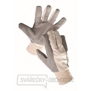 Pracovní rukavice Osprey, PVC terčíka na dlani a prstech - vel. 10