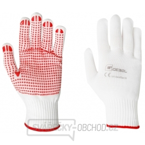 Pletené rukavice s nopkami RED FEX blistr - vel.8