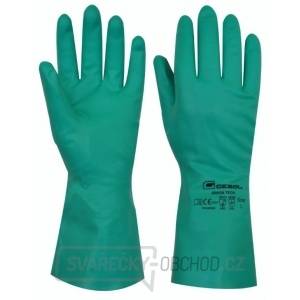 Pracovní gumové rukavice Green Tech blistr - vel.L gallery main image