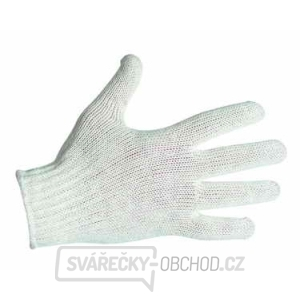 AUK 08 - rukavice pletené z polyester/bavlna s pružnou manžetou… gallery main image