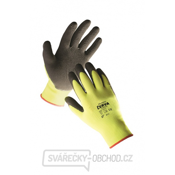 PALAWAN- rukavice nylonové latexová dlaň - velikost 9