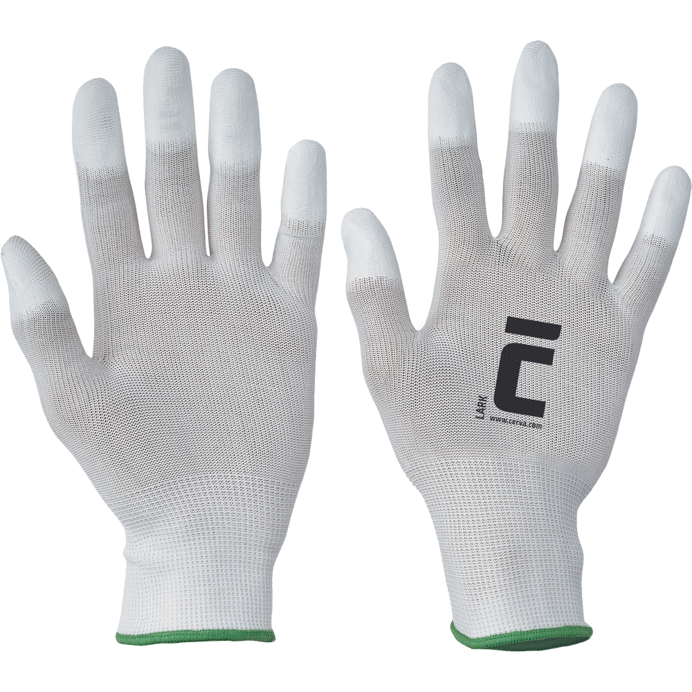 ČERVA EXPORT IMPORT a.s. LARK - nylonové rukavice s polyuretanovou vrstvou velikost 9