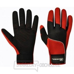 Pracovní rukavice AIR TECH červeno-černá - vel.9 