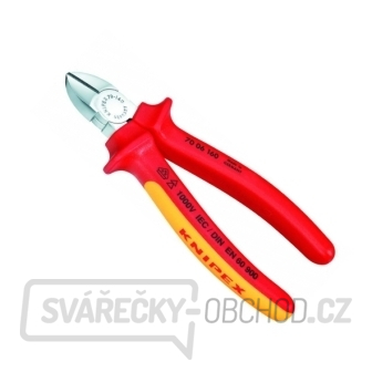KNIPEX - kleště štípací stranové 180mm, potah PVC do 1000 V KNIPEX - kleště štípací stranové 180mm, potah PVC do 1000 V gallery main image