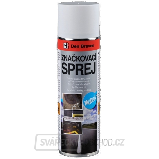 Den Braven - značkovací sprej  500ml - modrá