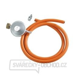 MEVA - hadice 8mm 1,5m se sponami + regulátor 30mbar MEVA - hadice 8mm 1,5m se sponami + regulátor 30mbar gallery main image