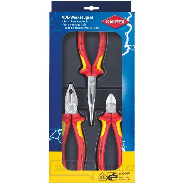 Sada kleští Knipex - ELECTRO SET - 3ks