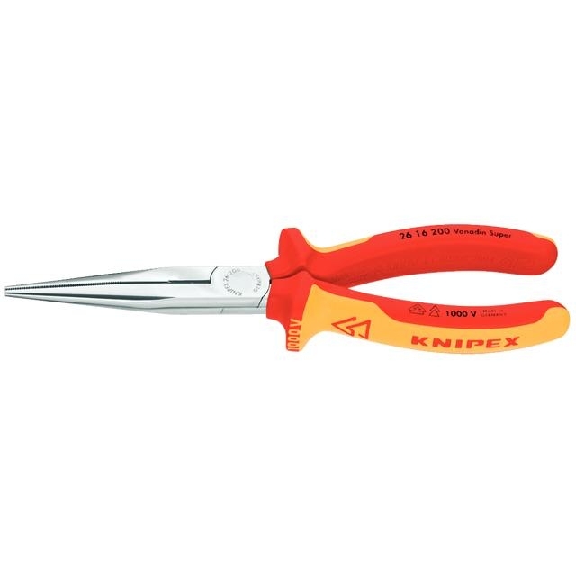 KNIPEX - kleště s půlkulatými čelistmi 200 mm, potah PVC do 1000V 26 16 200