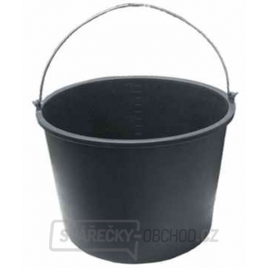 Vědro stavební s držadlem 12l - černé Vědro stavební s držadlem 12l - černé gallery main image