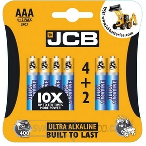 JCB OXI DIGITAL alkalická baterie LR03/AAA, blistr 6 ks