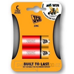JCB zinko-chloridová baterie R14, blistr 2 ks gallery main image