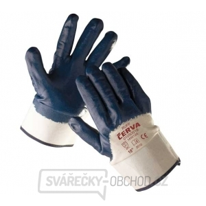 Pracovní rukavice Ruff, polomáčené v nitrilu - vel. 11
