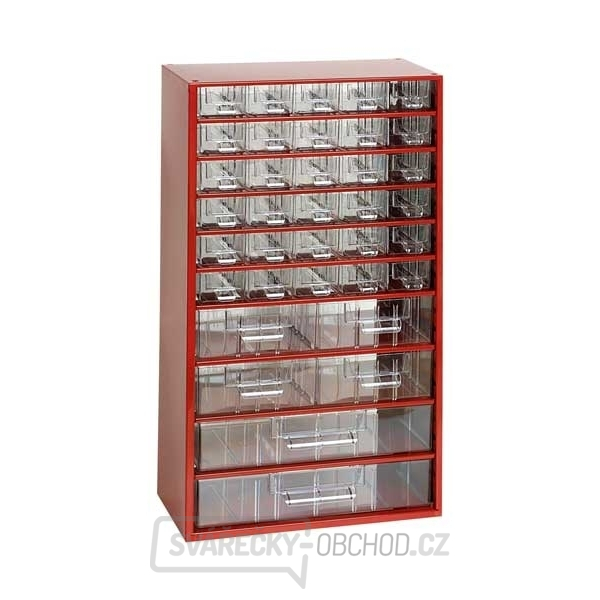 Závěsná skříňka - 30 M, 4 S, 2 V - červená 6765C