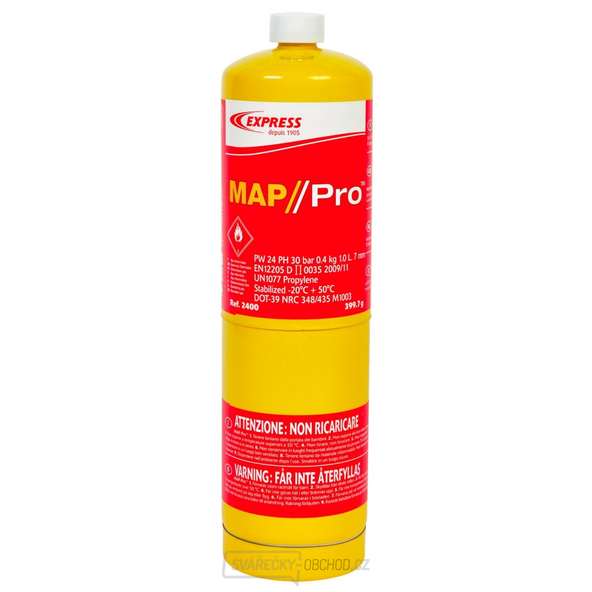 Plynová kartuše MAP//Pro Propylen 400g