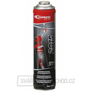 Plyn Express 2015 - 326 g ( 600 ml) butan + propan + 36 %  propylen/propene se závitem 7/16 Plyn Express 2015 - 326 g ( 600 ml) butan + propan + 36 %  propylen/propene se závitem 7/16