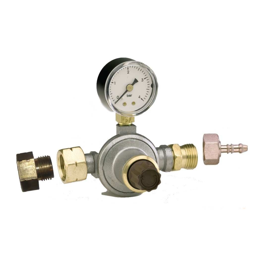 Regulátor tlaku plynu 0-4 bar 8kg/h s manometrem 17038