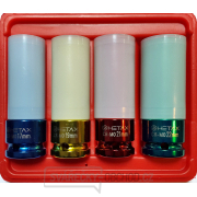 Sada 4 ks prodloužených kovaných hlavic 1/2