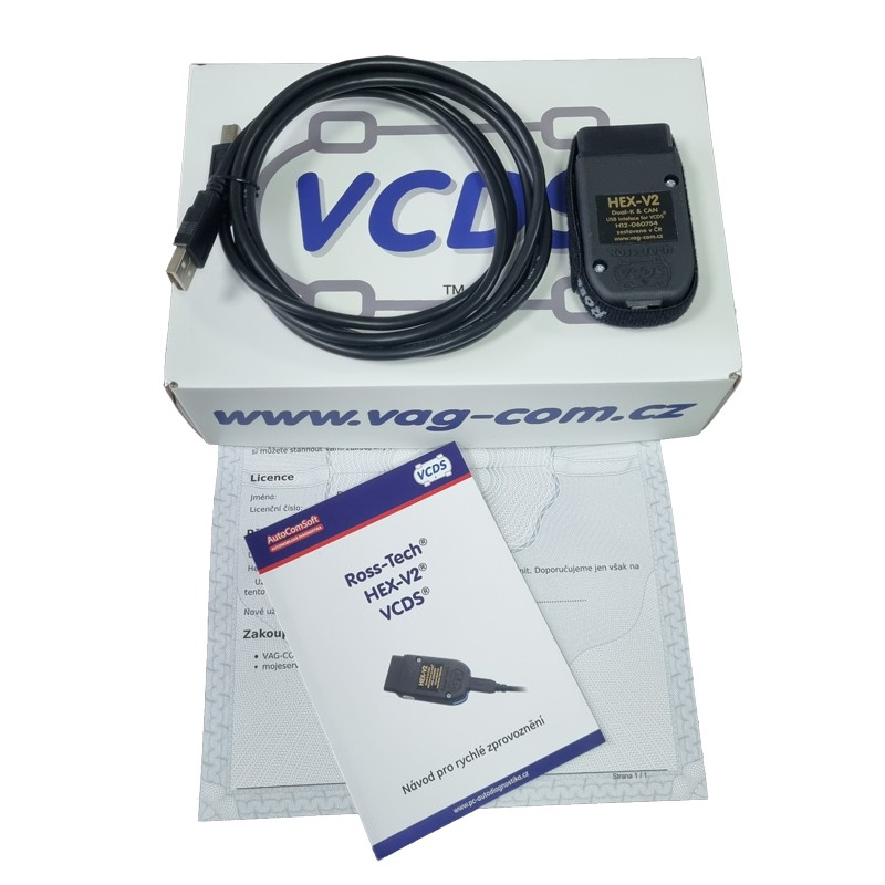 Levně VCDS VAG COM STANDARD + HEX V2 usb kabel di06