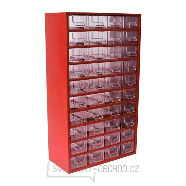 Závěsná skříňka - 20xD + 20xE -červená