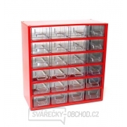 Závěsná skříňka - 24 M - 12xD+12xE - červená Závěsná skříňka - 24 M - 12xD+12xE - červená gallery main image