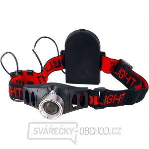 Čelovka 120lm s plynulou regulací, 3W CREE XPE, funkce ZOOM, 3x AAA