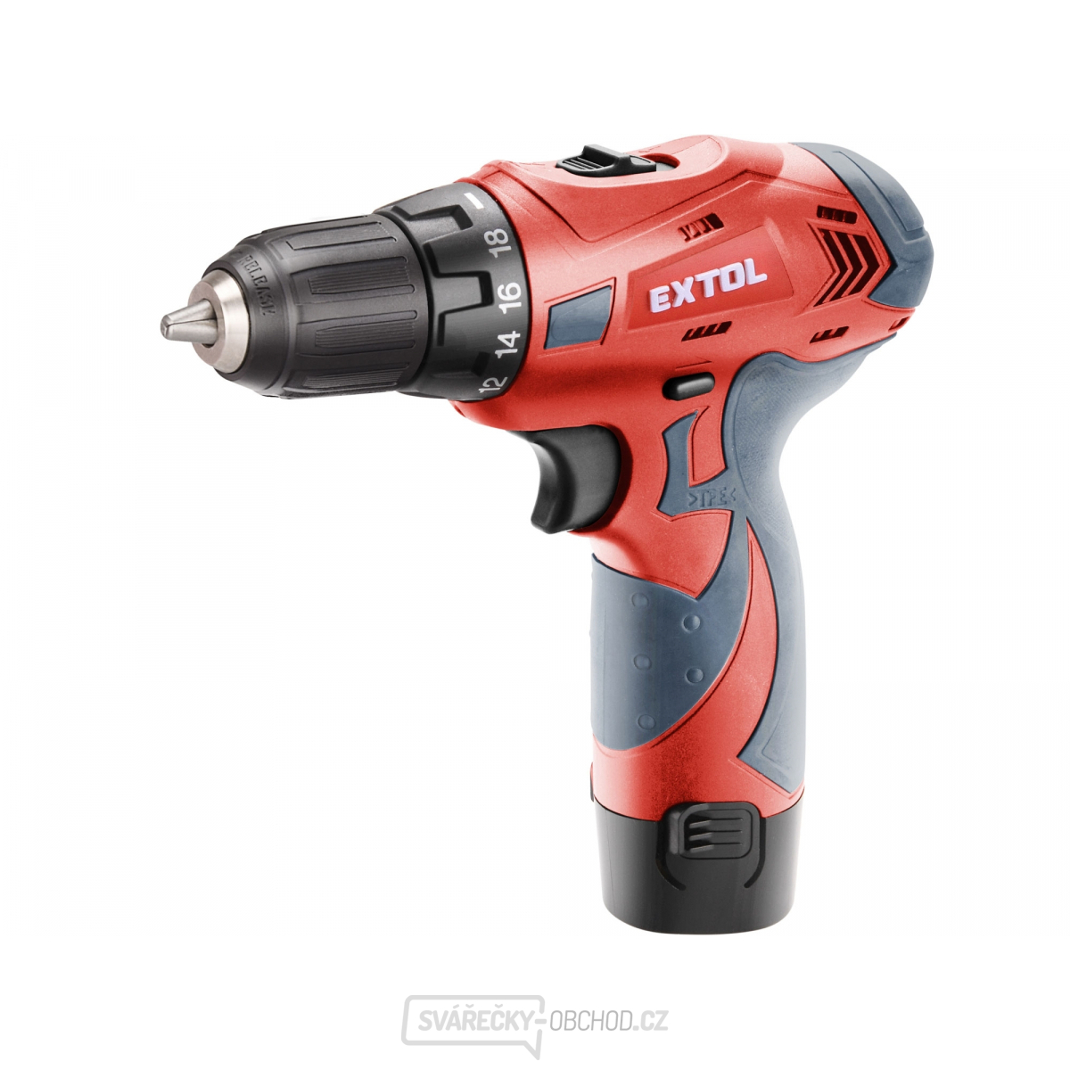 Aku vrtací šroubovák EXTOL Premium 12V Li-ion, 1500mAh