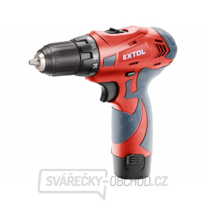 Aku vrtací šroubovák EXTOL Premium 12V Li-ion, 1300mAh, dvě baterie Aku vrtací šroubovák EXTOL Premium 12V Li-ion, 1300mAh, dvě baterie gallery main image