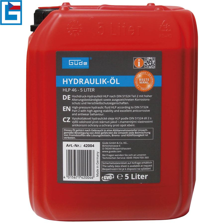 Levně Güde Olej hydraulický HLP 46, 5 L 42004