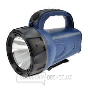 Nabíjecí LED svítilna, 3W LED, Li-Ion, černomodrá gallery main image