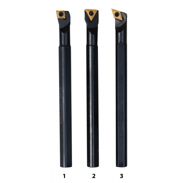 Vnitřní soustružnické nože HM 10 mm, sada - 3 ks 3441640