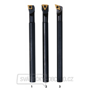 Vnitřní soustružnické nože HM 10 mm, sada - 3 ks Vnitřní soustružnické nože HM 10 mm, sada - 3 ks gallery main image