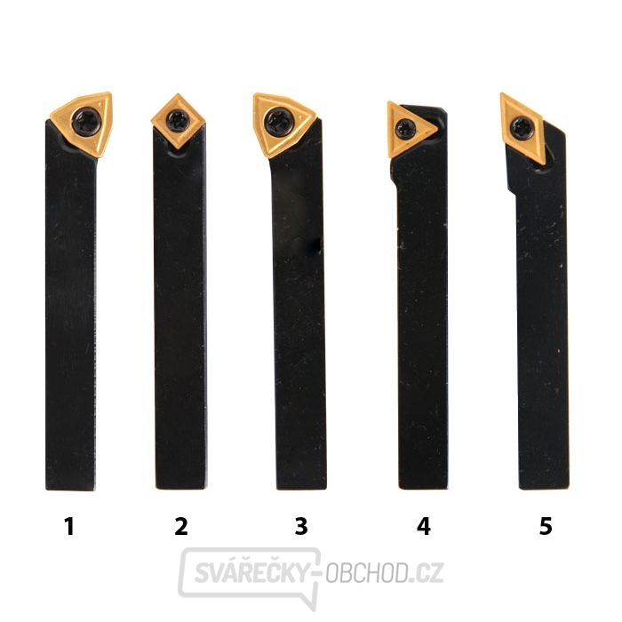 Soustružnické nože HM 8 mm, sada - 5 ks