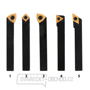 Soustružnické nože HM 8 mm, sada - 5 ks Soustružnické nože HM 8 mm, sada - 5 ks gallery main image