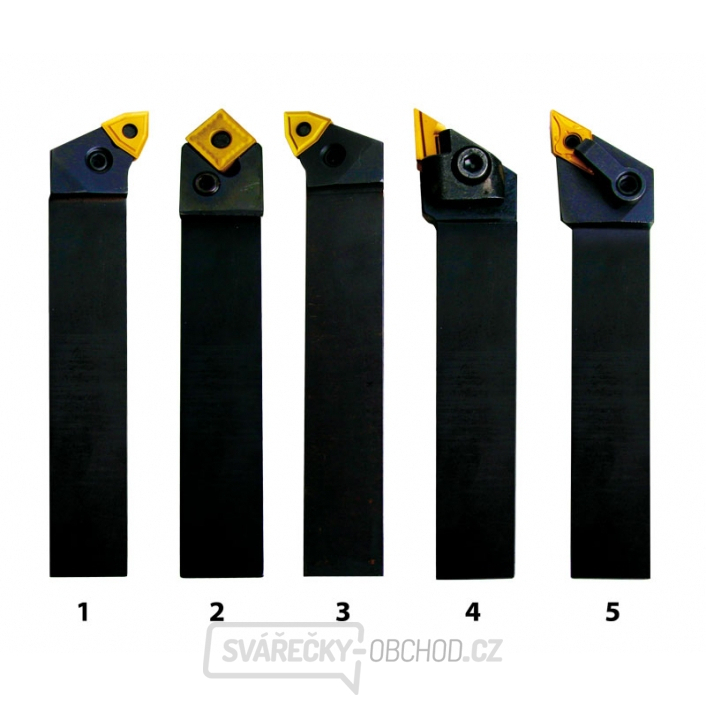 Soustružnické nože HM 25 mm, sada - 5 ks