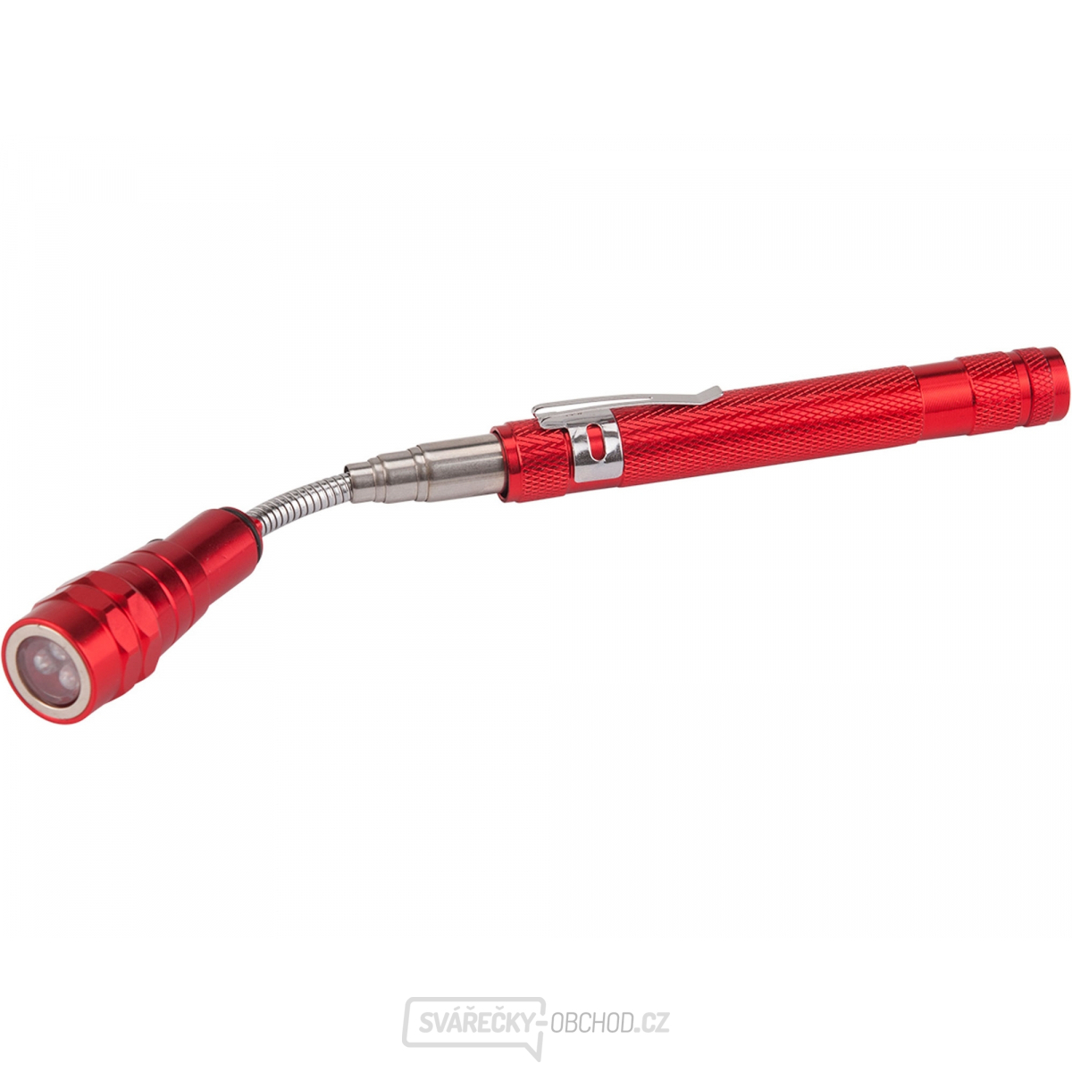 Magnet teleskopický, ohebný s LED světlem, 3xLED, 170-565mm