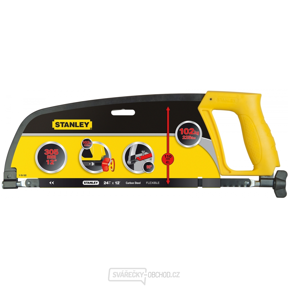 Pilka na železo s revolverovou rukojetí, 300mm