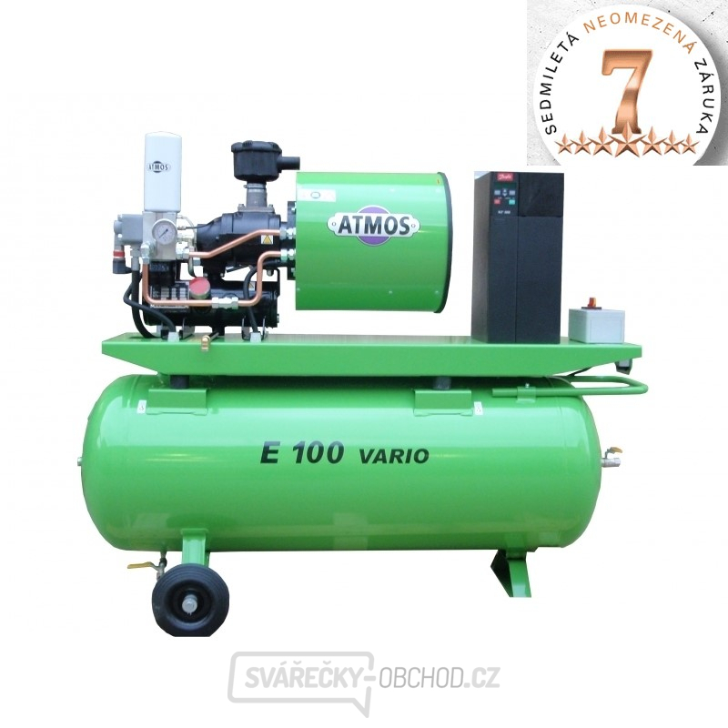 Šroubový kompresor Atmos Albert E.100 Vario + vzdušník