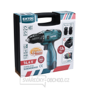 Aku vrtací šroubovák EXTOL 16,6V Li-ion (2x), 1300mAh náhled