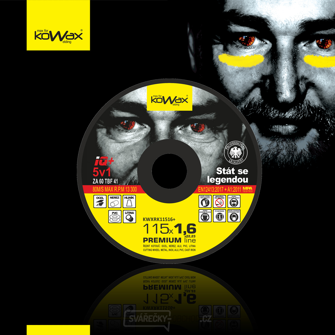 Řezný kotouč KOWAX IQ+ 5v1 115x1,6mm