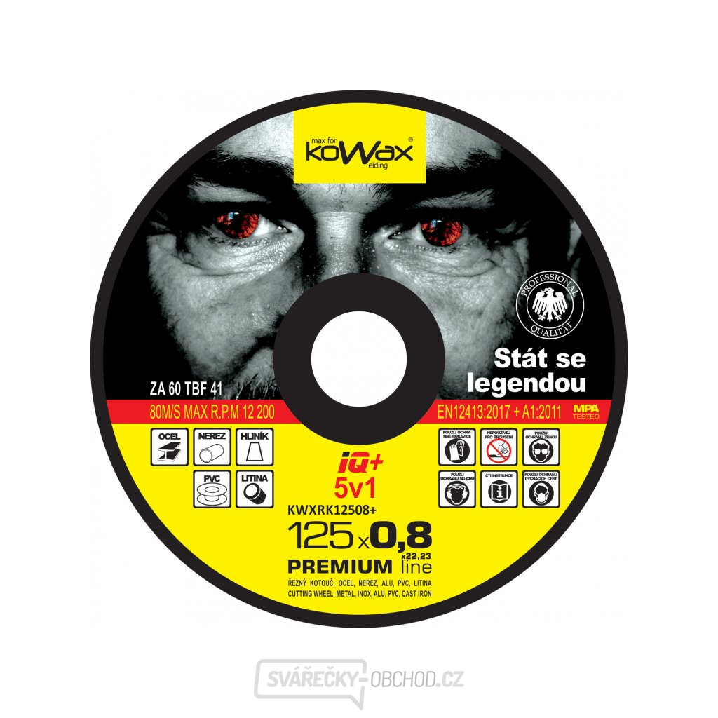 Řezný kotouč KOWAX IQ+ 5v1 125x0,8mm